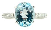 Anello Quintessenza Donna in Oro Acquamarina 1.6 Ct VAN03 - VAN03